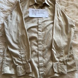 MEN’S TAN DRESS SHIRT